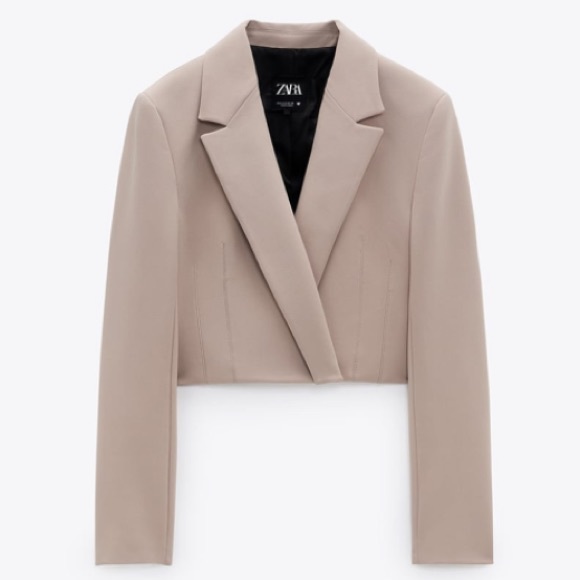 NWT Zara 2 Piece Cropped Blazer & Mini Skirt Set - Picture 3 of 16